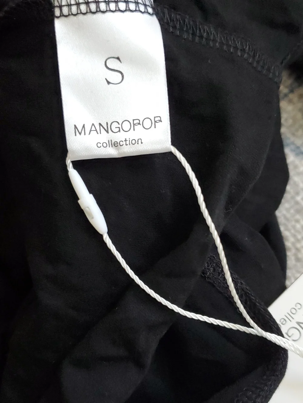 NWT MangoPop Black Longsleeve Bodysuit Mock Turtleneck SzS - Picture 7 of 10